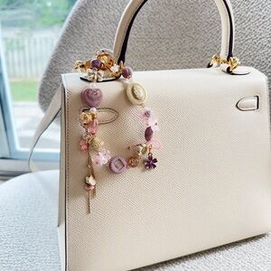 Purple Floral charm, one charm, three vibes❤️